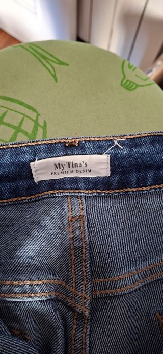 Pantalón vaquero ancho mujer