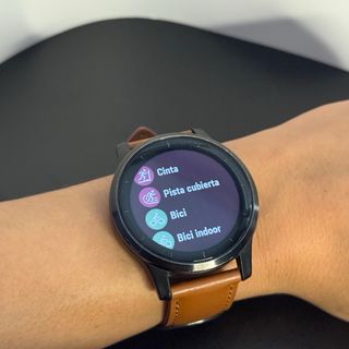 Garmin Vivoactive 4 Correa Cuero Negra