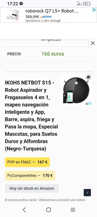 Robot Aspirador Ikohs Create S15