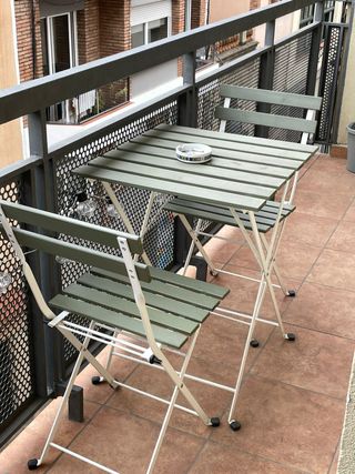 Mesa y 2 Sillas Jardín Balcón IKEA