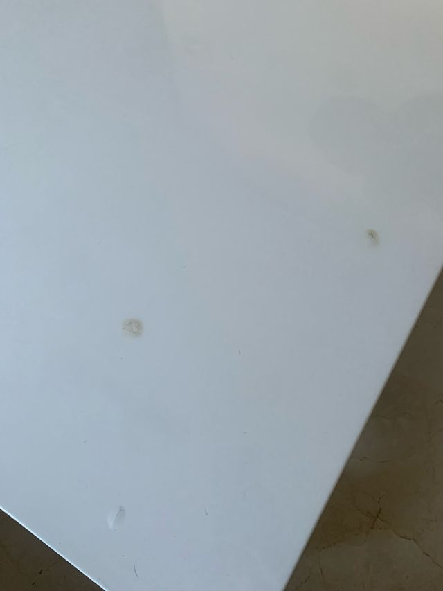 Mesa de centro madera lacada blanca