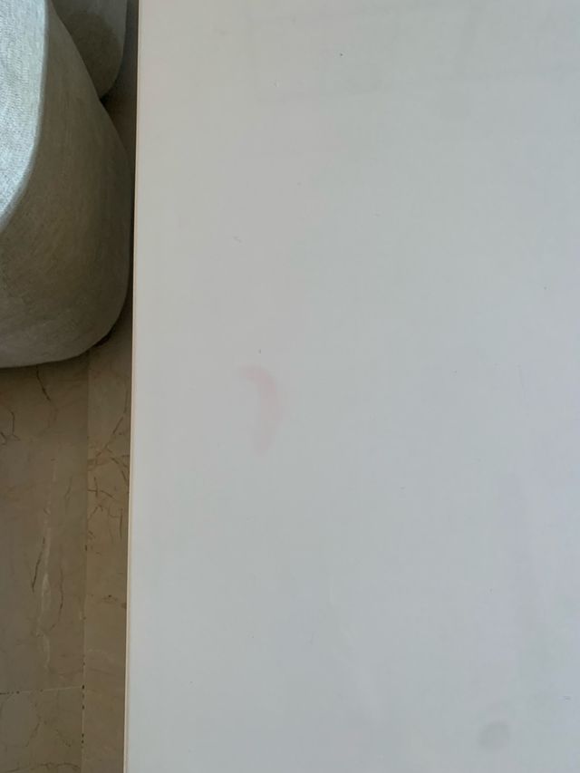 Mesa de centro madera lacada blanca