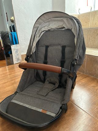 Carrito Bebé + Silla Bebé Gris