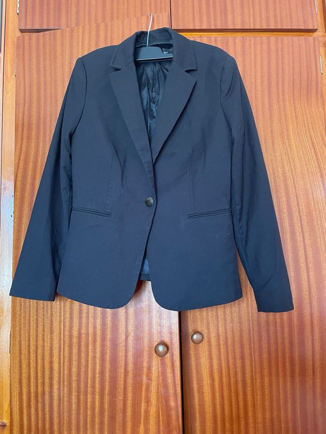 Chaqueta Traje Negro MNG Talla M