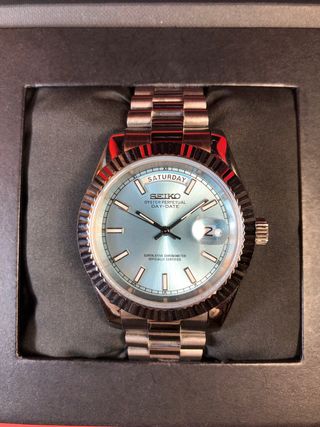 Seiko Mod - DayDate Azul “Ice Blue”