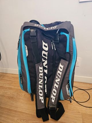 Mochila Padel Dunlop Negra y Azul
