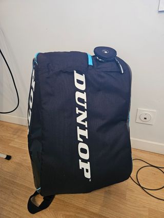 Mochila Padel Dunlop Negra y Azul