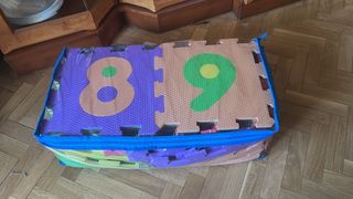 Alfombra puzzle números para bebé