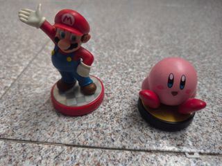 Figuras Amiibo Mario y Kirby