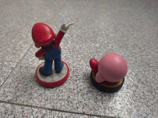 Figuras Amiibo Mario y Kirby