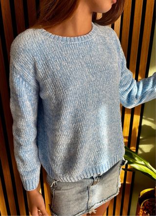 Maglione bambina OVS azzurro