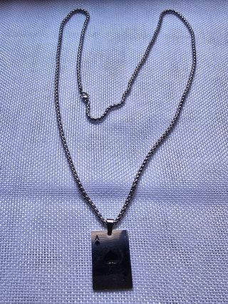 Cadena con colgante AS de Picas 60cm