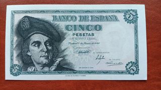 Billete 5 Pesetas 1948 Banco de España SC