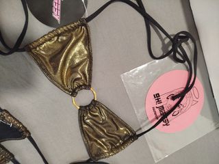 Bikini Oh Missy Dorado y Negro Talla S