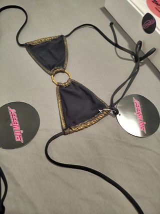 Bikini Oh Missy Dorado y Negro Talla S