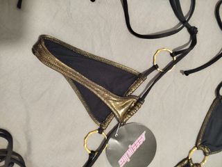 Bikini Oh Missy Dorado y Negro Talla S