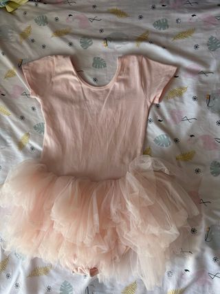 Vestido ballet rosa con tutú. talla 130