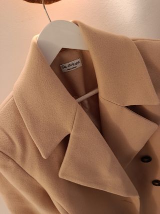 Abrigo oversize camel