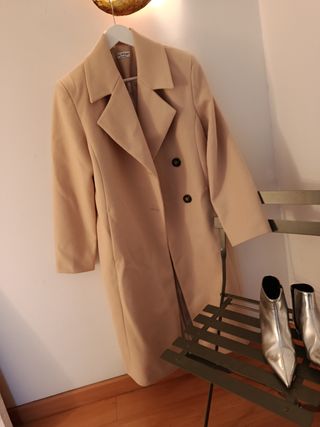 Abrigo oversize camel