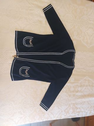 Chaqueta azul mujer manga 3/4. Talla 44/46