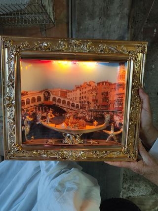 Quadro 3D Vintage Venezia
