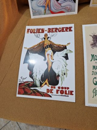 Lotto 5 stampe manifesti d'autore