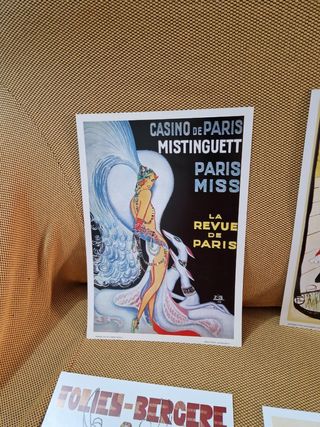 Lotto 5 stampe manifesti d'autore