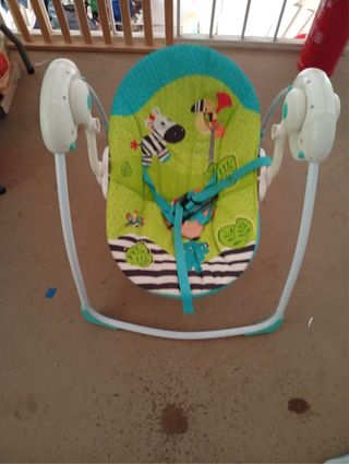 Hamaca bebé con diseño de animales