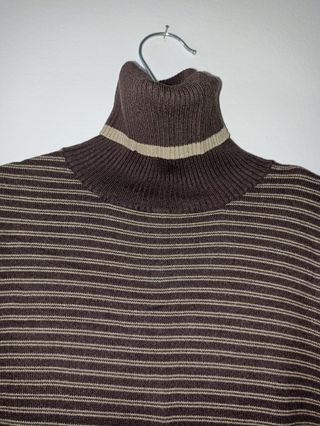 Vestido Zara rayas cuello alto