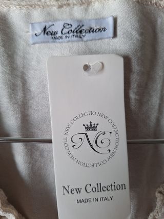 Blusa y Chaleco Mujer Beige y Marrón