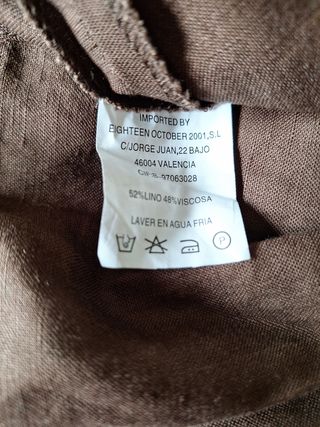 Blusa y Chaleco Mujer Beige y Marrón