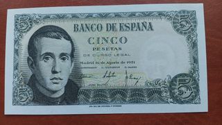 Billete 5 Pesetas 1951, SC RIGUROSO, PLANCHA!!