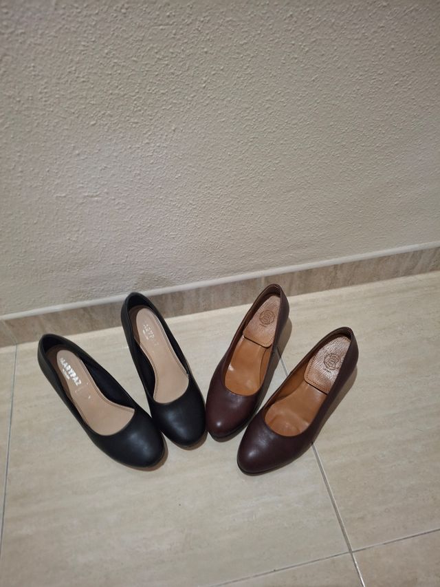 Zapatos MARYPAZ Negros y Marrones Talla 38