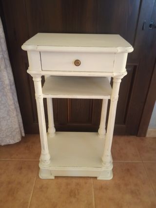 Mueble auxiliar blanco madera