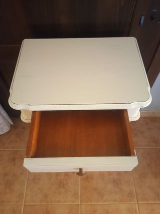 Mueble auxiliar blanco madera