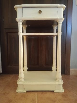 Mueble auxiliar blanco madera
