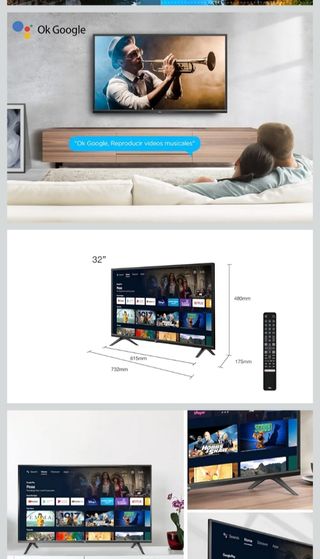 Televisión Smart TV TCL 32 HD Android  
