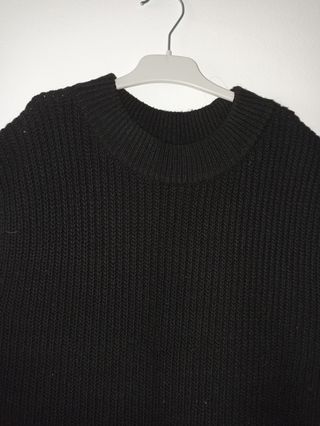 Chaleco de punto negro talla única