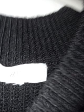 Chaleco de punto negro talla única