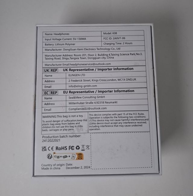 Audífonos Open Ear Bone Conduction K08