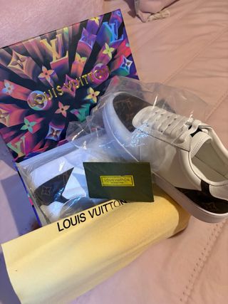 Zapatillas Louis Vuitton Blancas y Marrones
