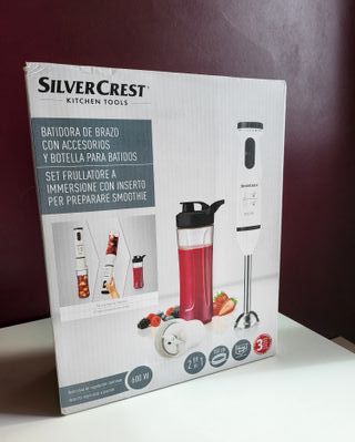 Batidora Silvercrest 600W 2 en 1 con Accesorios