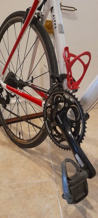 Bicicleta de Carretera Trek Blanca y Roja