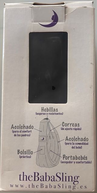 Portabebés tejido negro