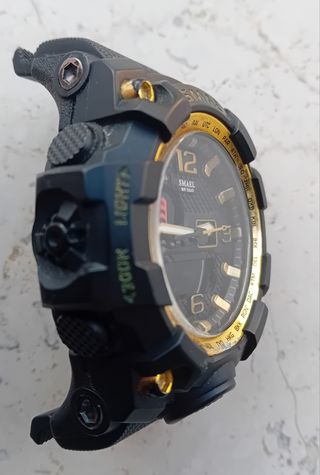 Orologio Cassa Smael 1545 Militare Sport Nero/Oro