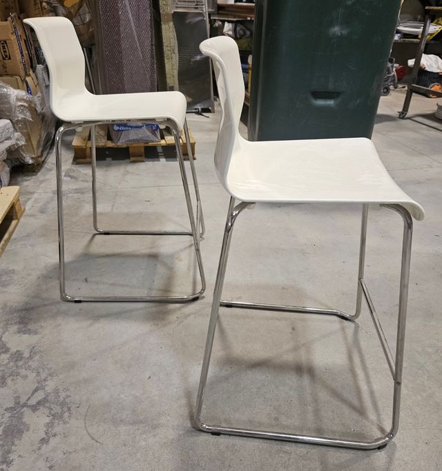 Taburete Alto Blanco