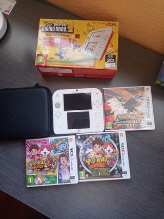 Nintendo 2DS Blanca + 3 Juegos