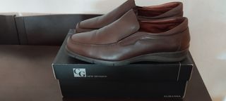 Zapatos de Piel Marrones Almansa Talla 45