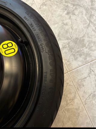 Rueda de repuesto temporal 80 km/h