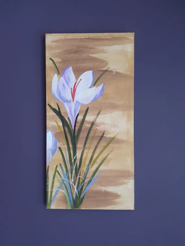 Conjunto 3 cuadros flores decorativos